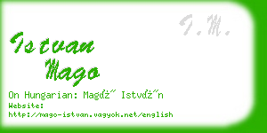 istvan mago business card